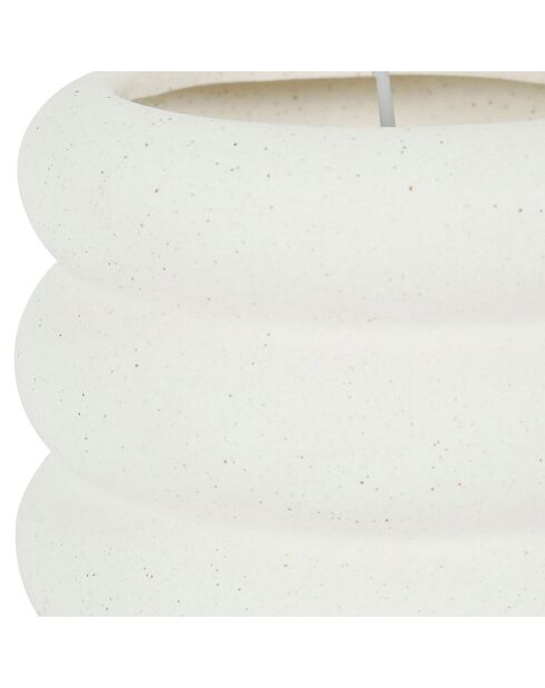 Bougie senteur citrus - 1 mèche 40h blanc cassé  - 250g