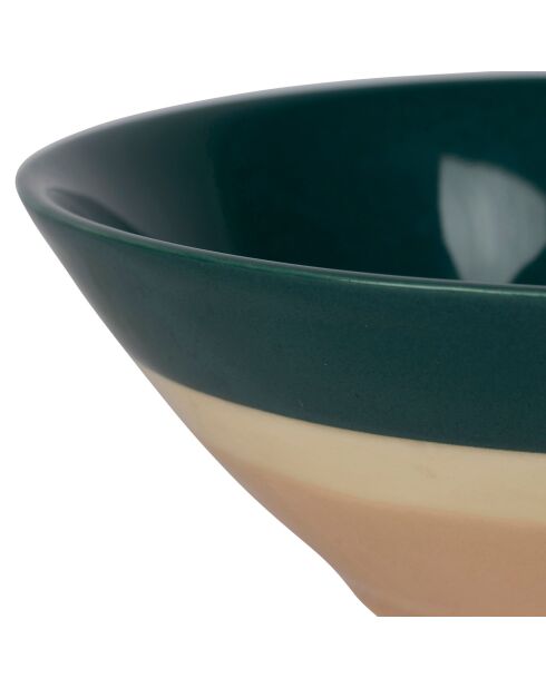 4 Coupelles Porcelaine  Funky multicolore  - D.14.5x5.5 cm