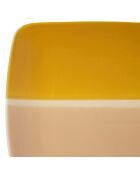2 Plats rectangles Porcelaine Funky multicolore  - 28x18.5 cm