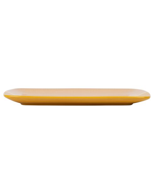 2 Plats rectangles Porcelaine Funky multicolore  - 28x18.5 cm
