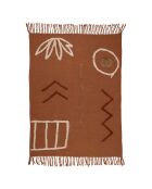 Plaid Minimal terracotta  - 170x130 cm