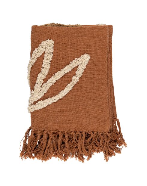 Plaid Minimal terracotta  - 170x130 cm