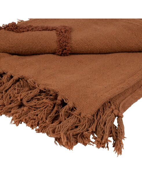 Plaid Minimal terracotta  - 170x130 cm