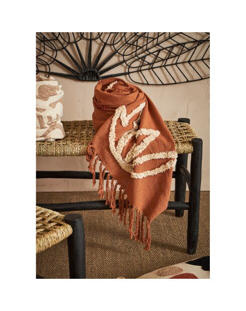 Plaid Minimal terracotta  - 170x130 cm