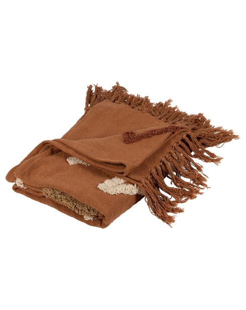 Plaid Minimal terracotta  - 170x130 cm