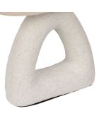 Lampe Arty blanc/écru - 19-23x13x38 cm