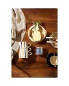 2 Pots avec couvercle Blue sand bleu/beige