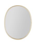 Miroir ovale Ilena doré  - 50x42 cm