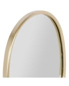 Miroir ovale Ilena doré  - 50x42 cm