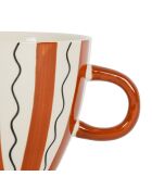 3 Tasses déjeuner Maderia terracotta  - 60cl