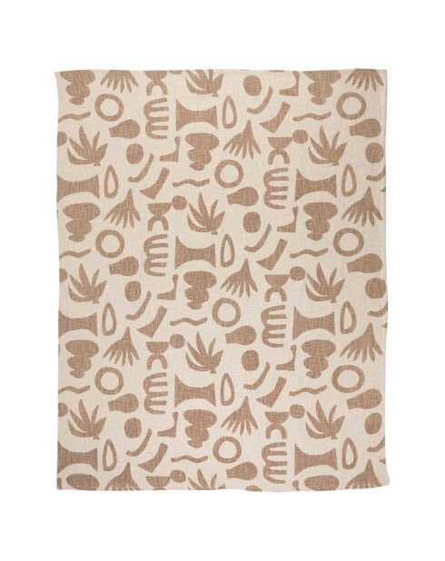 Plaid Minimal écru/beige - 170x130 cm