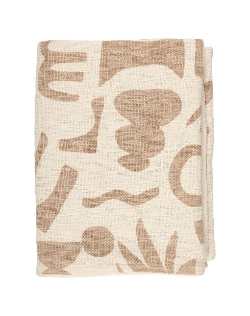 Plaid Minimal écru/beige - 170x130 cm