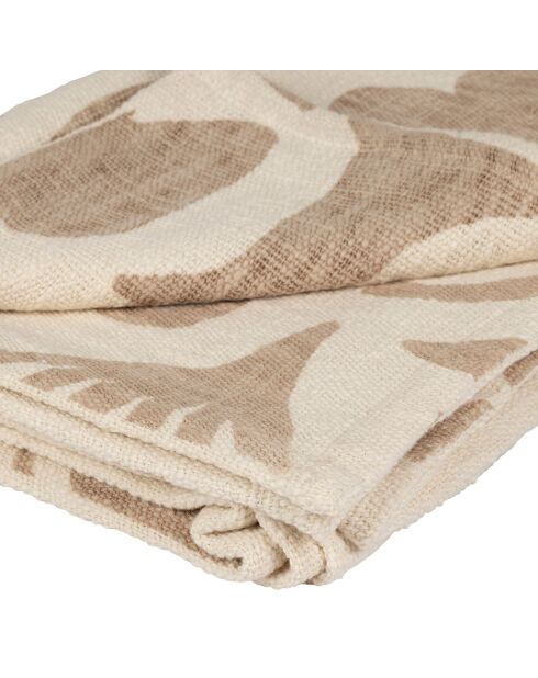 Plaid Minimal écru/beige - 170x130 cm