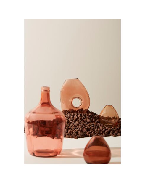3 Vases cyrius multicolores  - 13x11x13 cm