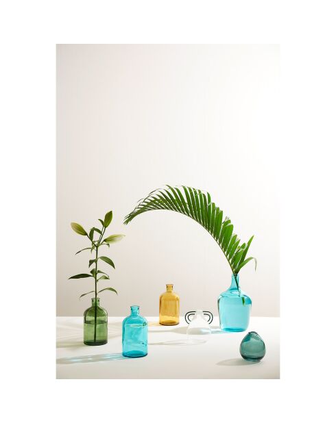 3 Vases cyrius multicolores  - 13x11x13 cm