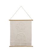 Toile tuftée Blue sand écru  - 60x70 cm