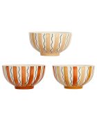 3 Bols Maderia terracotta  - 65cl