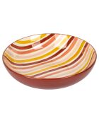 2 Saladiers Manarola grenat/moutarde - D.22x6 cm