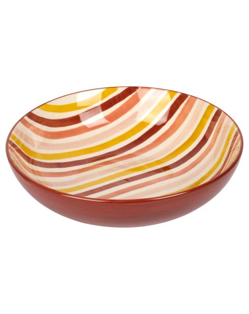 2 Saladiers Manarola grenat/moutarde - D.22x6 cm