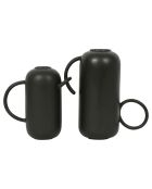 2 Vases en grèss Arty noirs