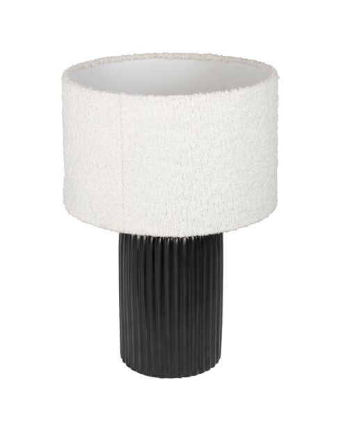 Lampe Minimal noir/écru  - D.14-28x41 cm