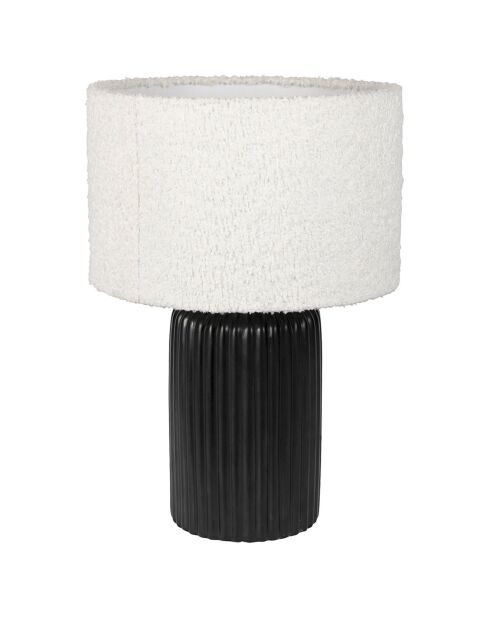 Lampe Minimal noir/écru  - D.14-28x41 cm