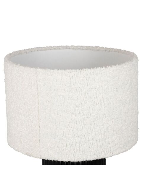 Lampe Minimal noir/écru  - D.14-28x41 cm