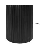 Lampe Minimal noir/écru  - D.14-28x41 cm