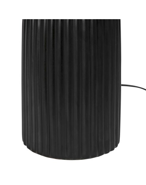 Lampe Minimal noir/écru  - D.14-28x41 cm
