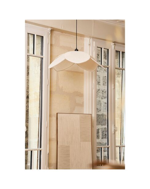 Suspension bouclette naturel  - D.70x17 cm