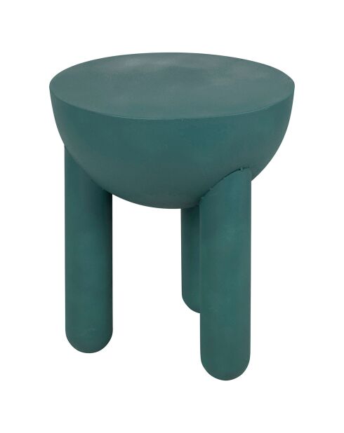 Arty smaragdgroene bijzettafel - D.40,5x47,5 cm