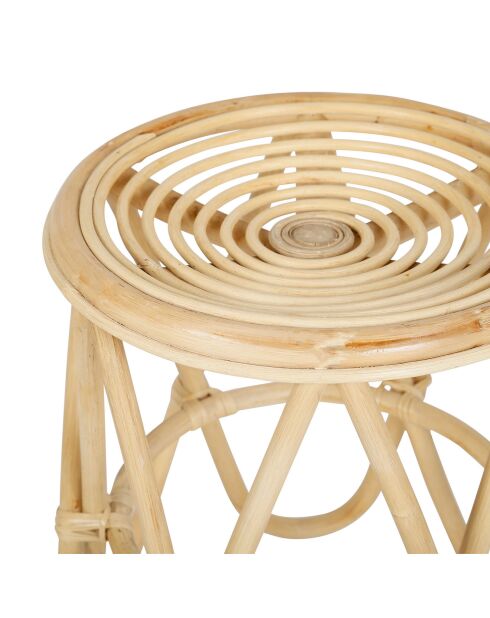 Tabouret rotin naturel naturel - D.37x41 cm