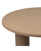 Table basse Minimal beige  - D.70x35 cm