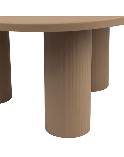 Minimaler beiger Couchtisch - D.70x35 cm