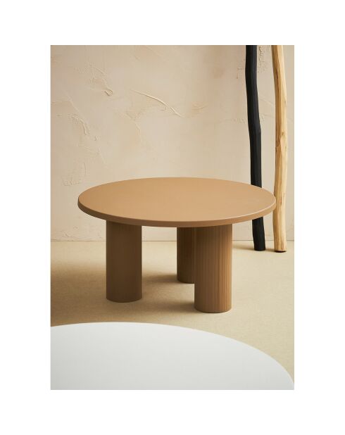 Minimaler beiger Couchtisch - D.70x35 cm