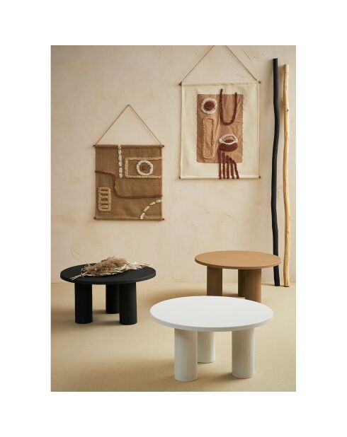 Minimaler beiger Couchtisch - D.70x35 cm