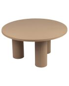 Table basse Minimal beige  - D.70x35 cm