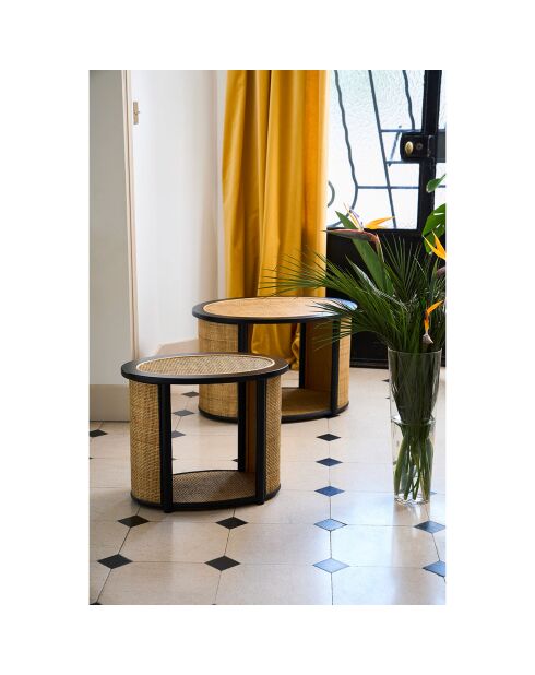 Table d'appoint Balamea naturel  - 54x31x43.5 cm