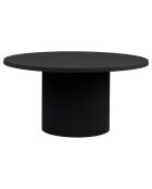 Tavolino minimale nero - D.79x40 cm