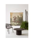 Tavolino minimale nero - D.79x40 cm