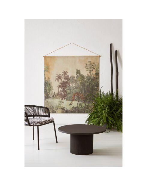 Tavolino minimale nero - D.79x40 cm