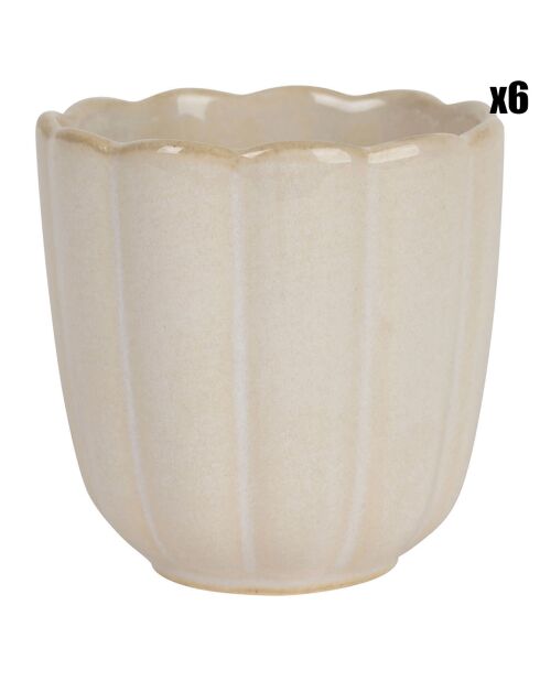 6 Gobelets Romancero naturel  -  15cl