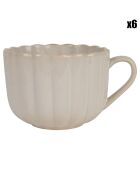 6 Romancero Natural Frühstückstassen, 50 cl