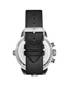 Schwarze Quarzuhr Global GMT für Herren