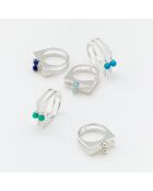 Bague en Argent & Howlite bleue