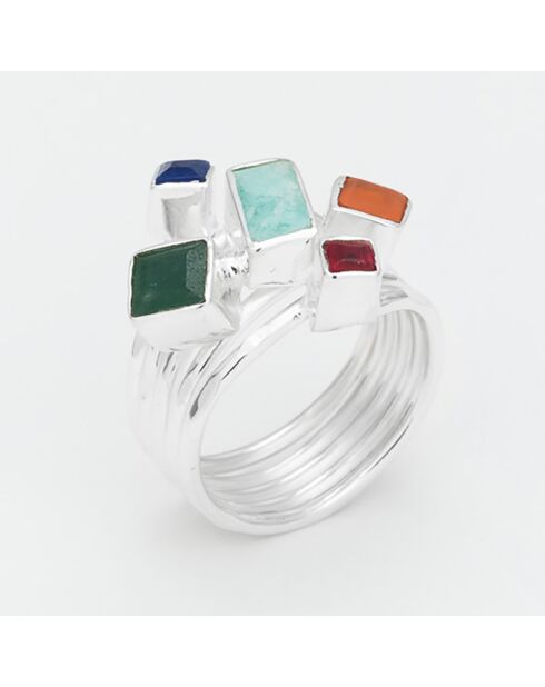 Bague en Argent & Mix Pierres