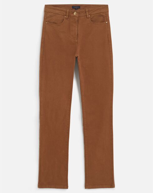 Pantalon droit Pdarwino cognac