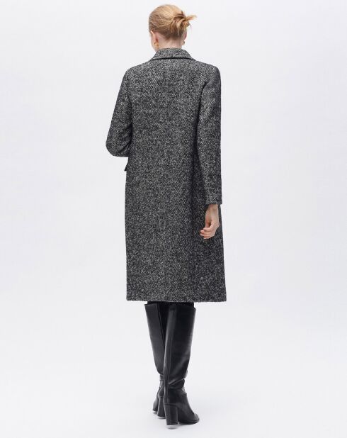 Manteau en Laine mélangée Ganix gris foncé