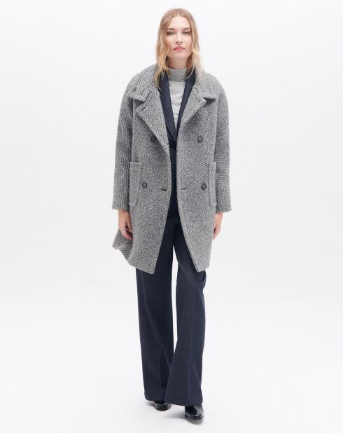 Manteau en Laine mélangée Genio gris moyen