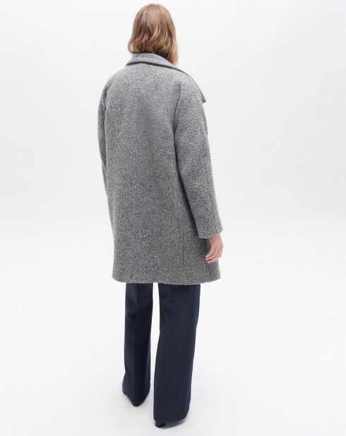 Manteau en Laine mélangée Genio gris moyen